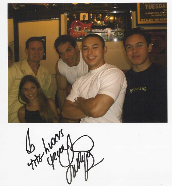 With Lou Ferrigno